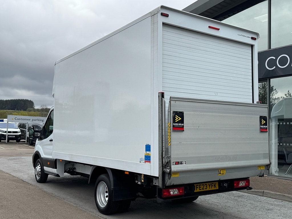 Ford Transit Custom 350 Ecoblue Luton Drw L4 With Tail Lift Roller S White #4