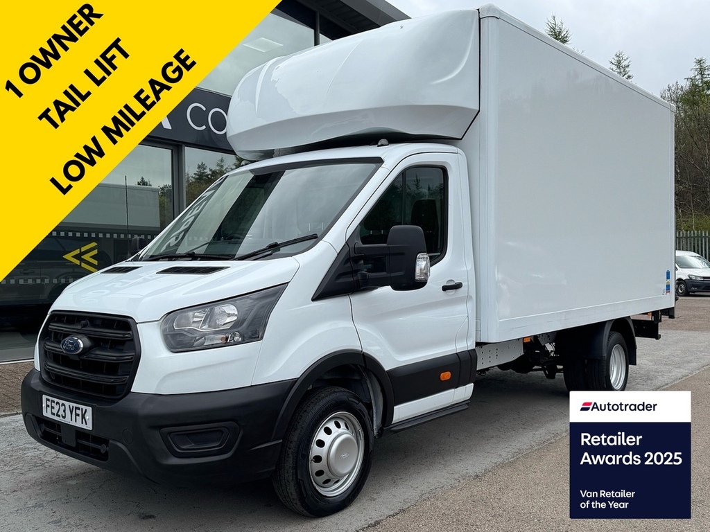 Ford Transit Custom 350 Ecoblue Luton Drw L4 With Tail Lift Roller S White
