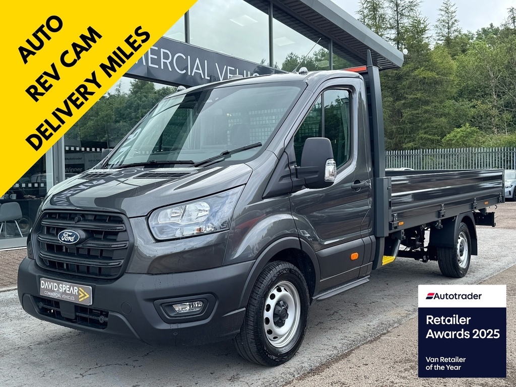 Ford Transit Custom 2.0 Tdci 130Ps 350 Srw L4 Lwb 4.2 Metre Dropside W Grey