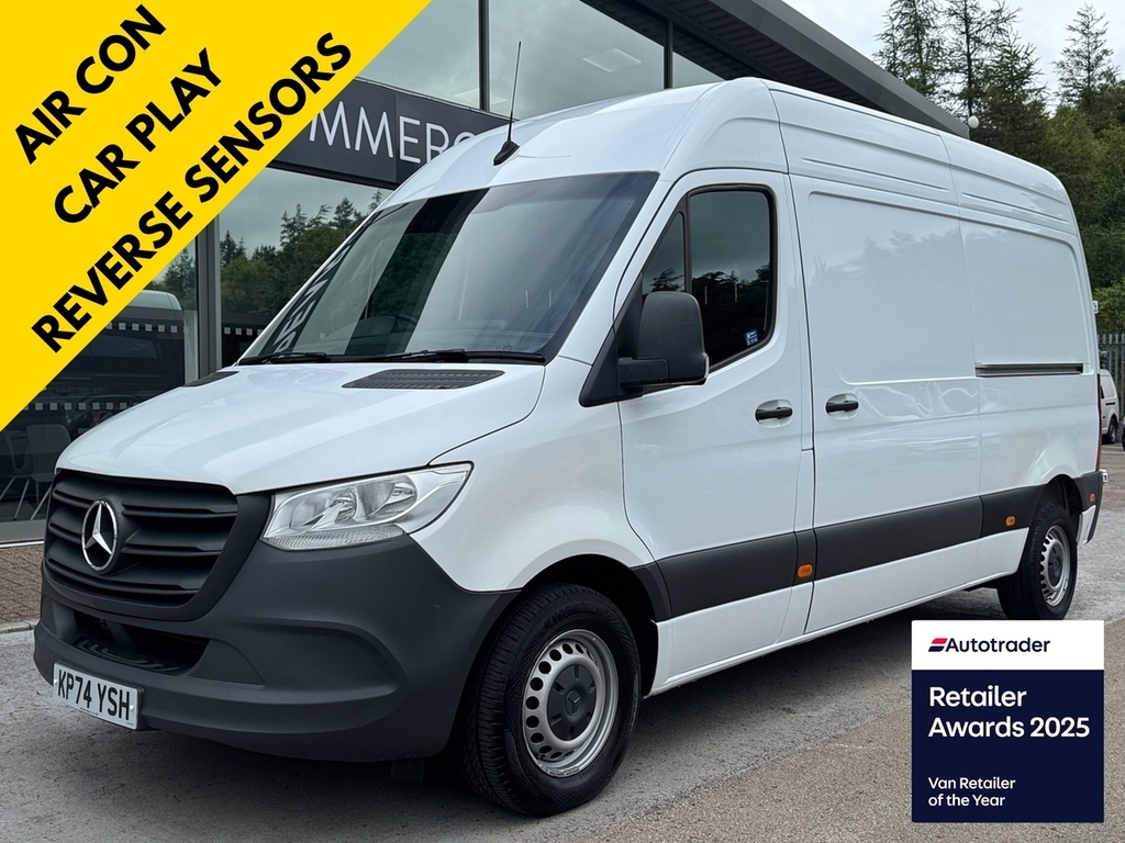 Mercedes-Benz Sprinter 315 Cdi Premium 150Ps L2 H2 With Air Con, Cruise C White