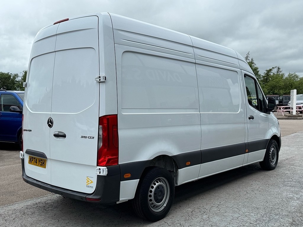 Mercedes-Benz Sprinter 315 Cdi Premium 150Ps L2 H2 With Air Con, Cruise C White #2