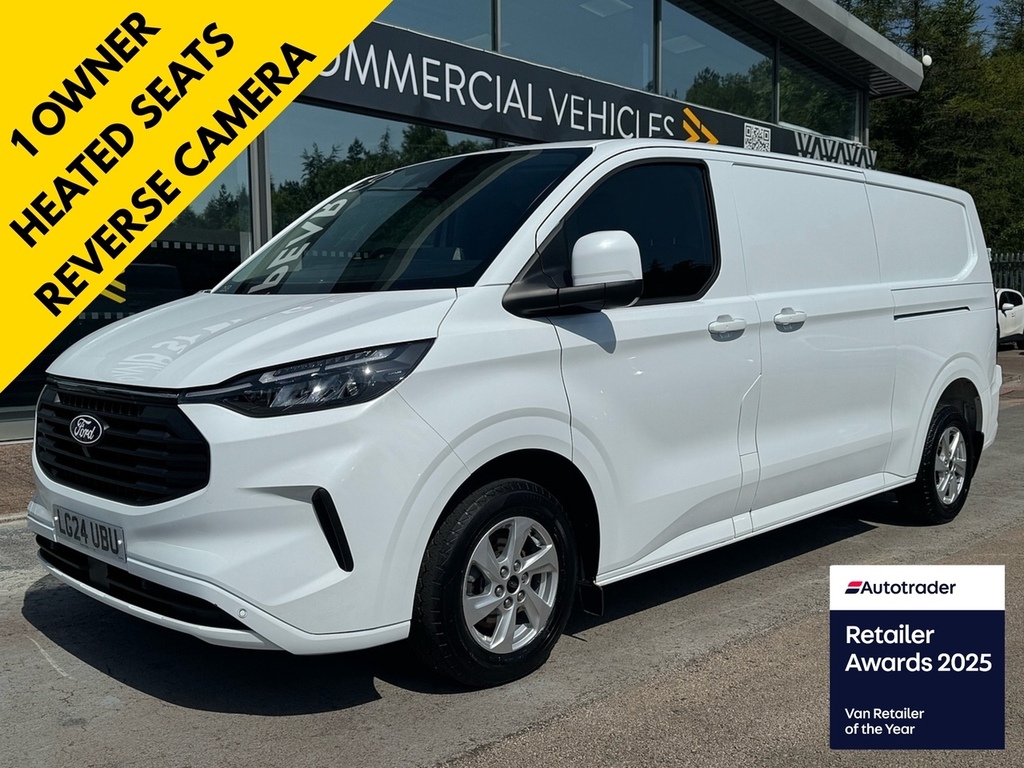 Ford Transit Custom 300 Ecoblue Limited L2 Lwb 136Ps With Heated Seats White