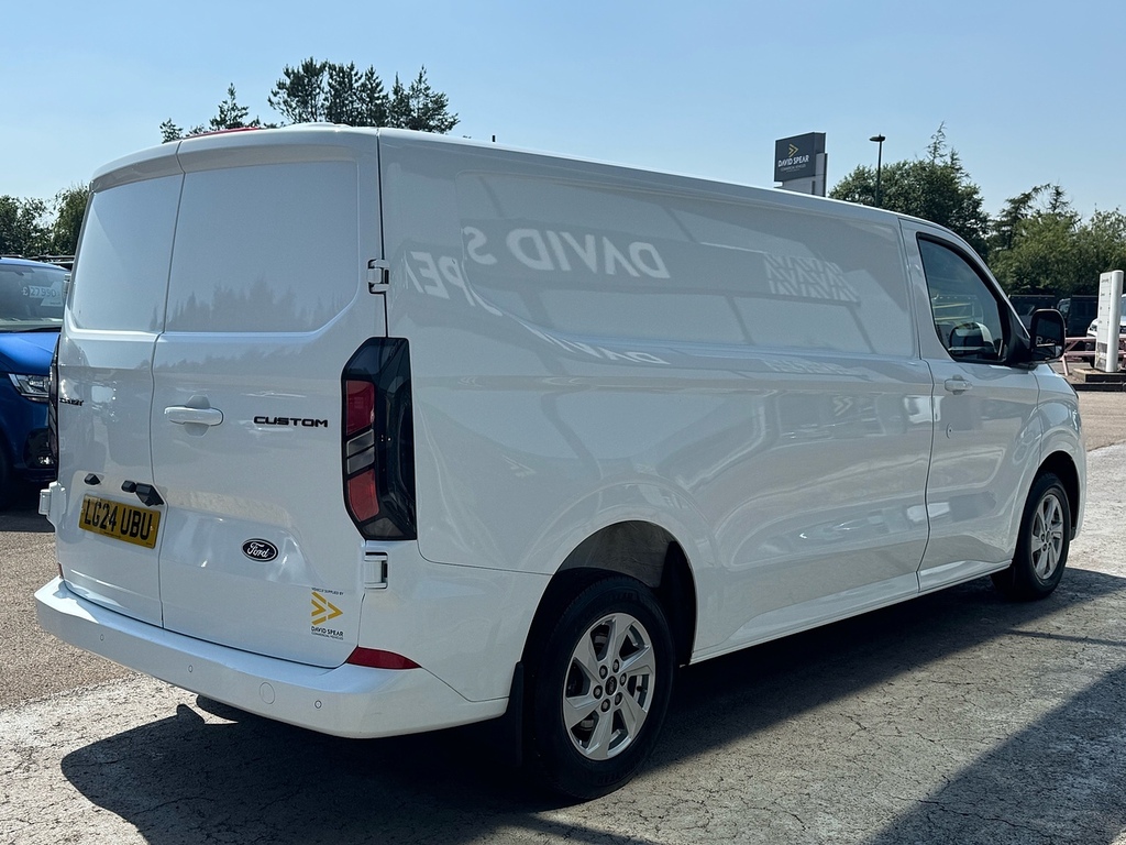 Ford Transit Custom 300 Ecoblue Limited L2 Lwb 136Ps With Heated Seats White #2