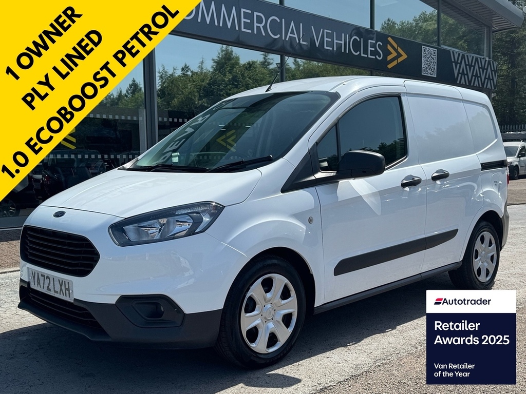 Ford Transit Courier Ecoboost Trend 100Ps With Dab Radio, Heated Screen White