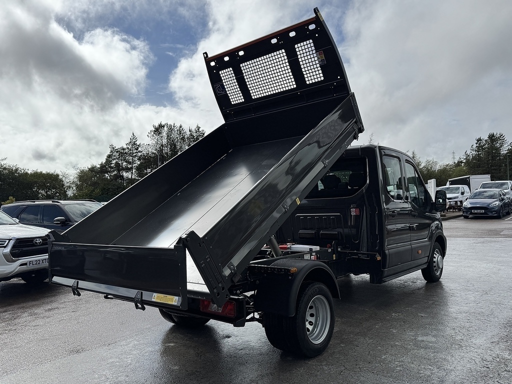 Ford Transit Custom Tdci 165Ps 350 7 Seat Double Cab 1-Way Tipper Drw Grey #2