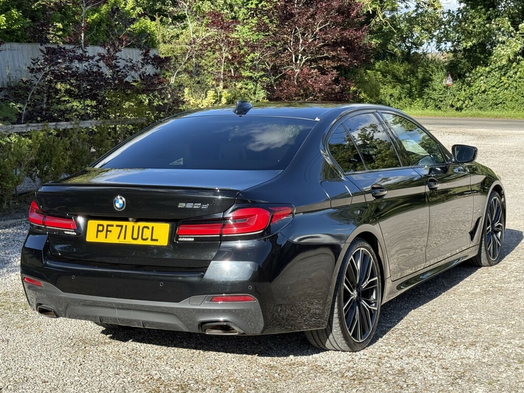 BMW 5 Series 2.0 520D M Sport Saloon Black #3