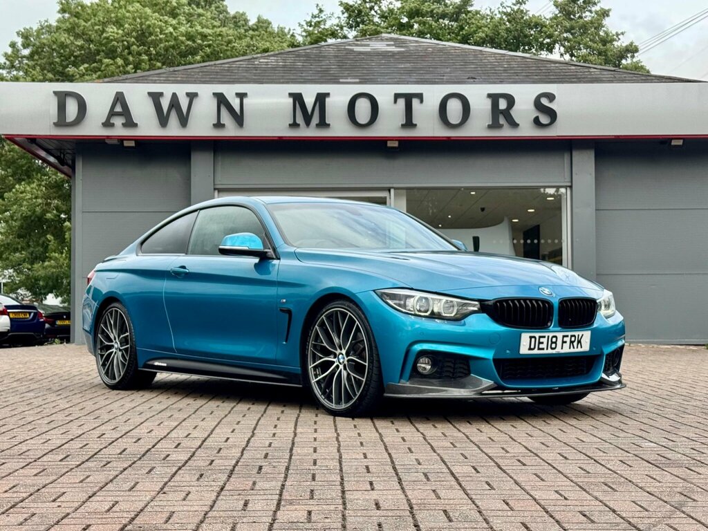 BMW 4 Series 2.0 420I M Sport Euro 6 Ss DE18FRK Blue #4