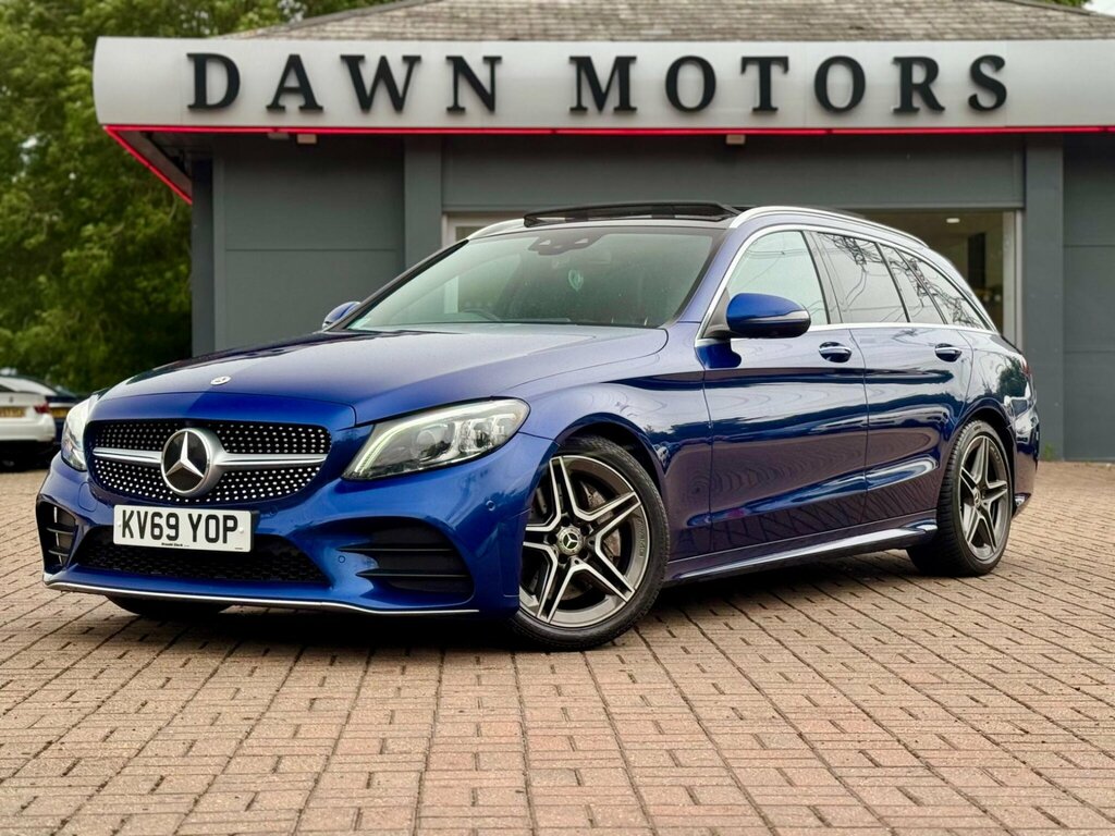 Mercedes-Benz C Class 2.0 C300d Amg Line Premium Plus G-tronic Euro 6 Blue