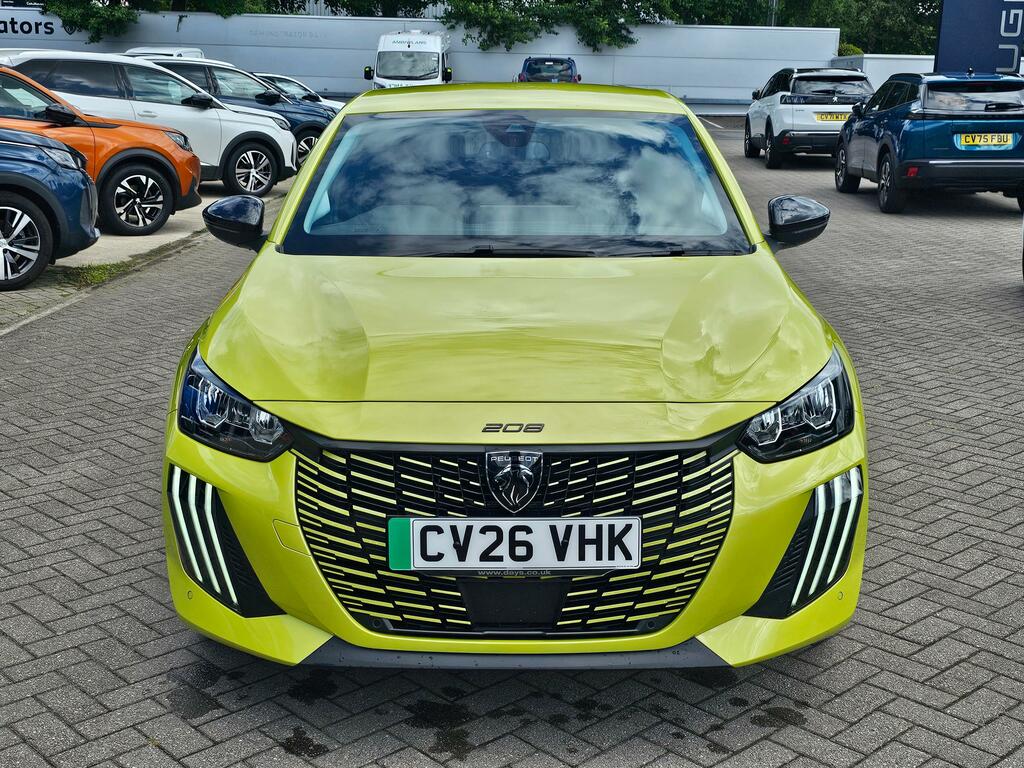 Peugeot e-208 50Kwh Allure Hatchback 7.4Kw Ch Yellow #2