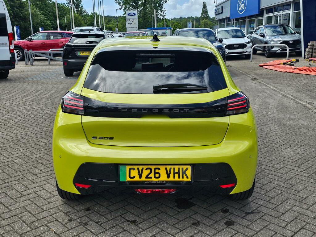 Peugeot e-208 50Kwh Allure Hatchback 7.4Kw Ch Yellow #6