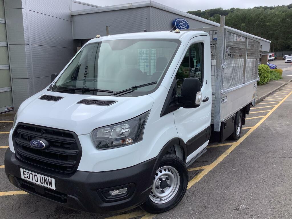 Ford Transit Custom 350 L2 Leader Caged Dropside, Tail Lift 2.0L 130Ps White