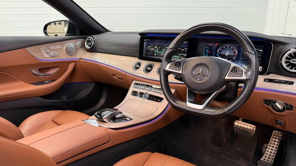 Mercedes-Benz E Class 3.0 E400 V6 Amg Line Premium Plus Cabriolet G-tr Blue #2