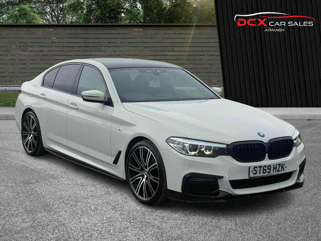 BMW 5 Series 520D Xdrive M Sport ST69HZK White #2