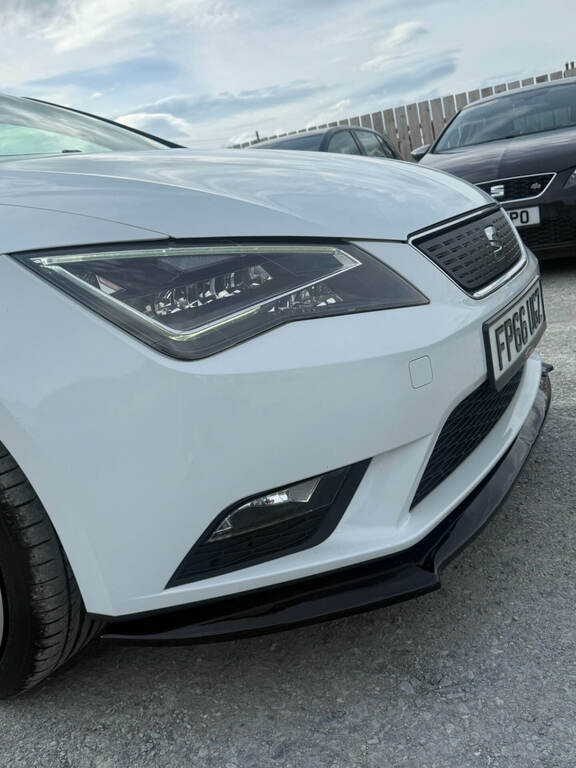 Seat Leon 1.6 Tdi Ecomotive Se Technology Pack FP66UGZ White #6