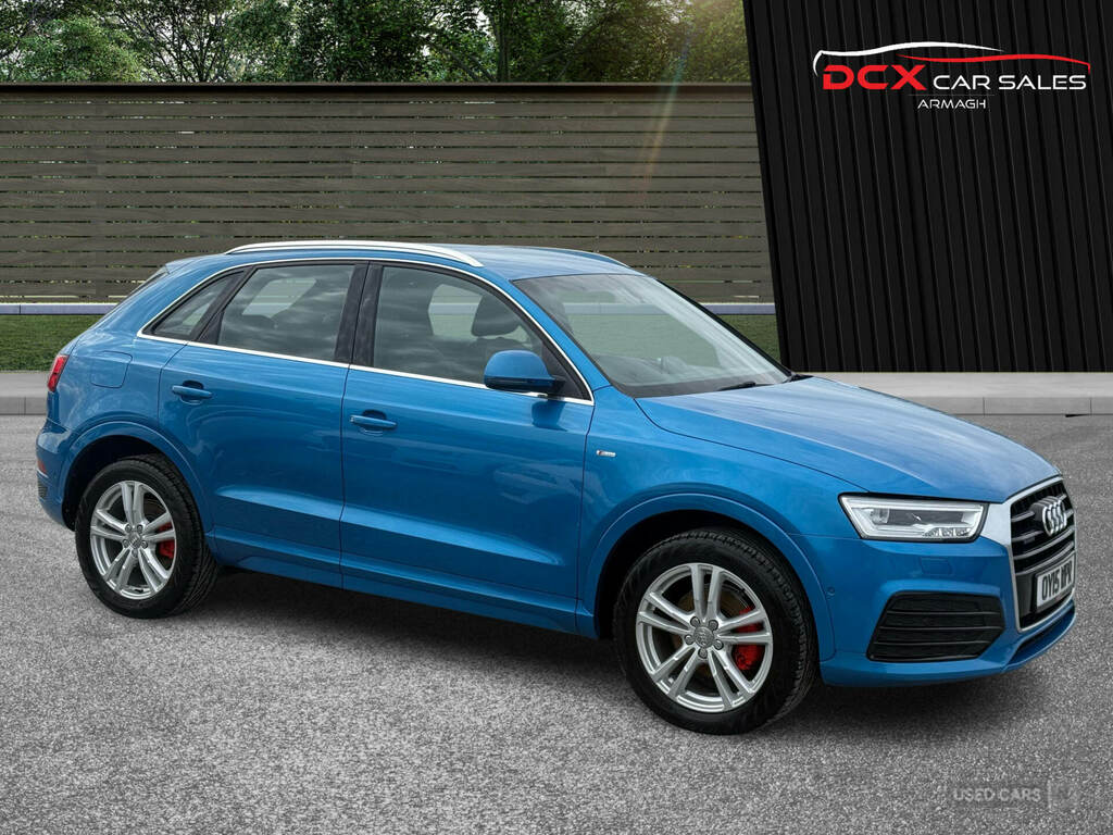 Audi Q3 2.0 Tdi 184 Quattro S Line OY15WPR Blue #2