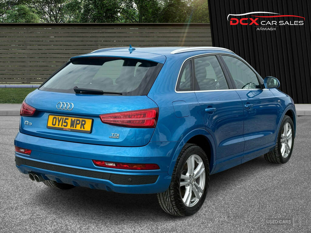Audi Q3 2.0 Tdi 184 Quattro S Line OY15WPR Blue #3