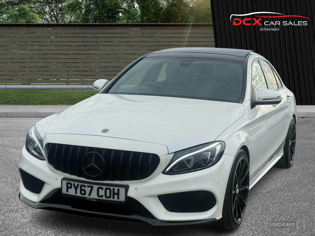 Mercedes-Benz C Class C220d Amg Line Premium 9G-tronic PY67COH White #4