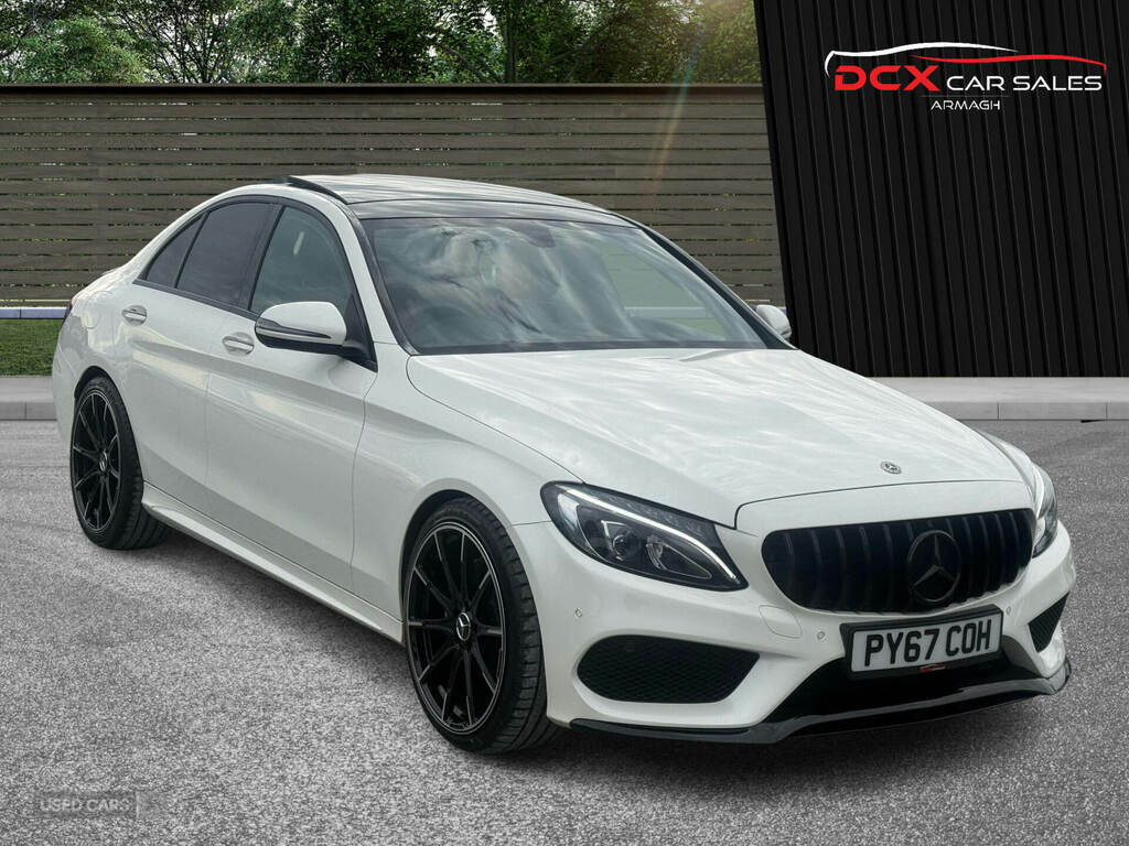 Mercedes-Benz C Class C220d Amg Line Premium 9G-tronic White