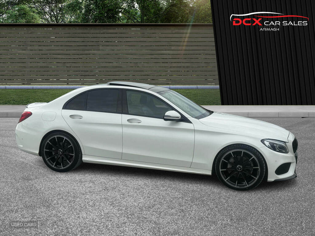 Mercedes-Benz C Class C220d Amg Line Premium 9G-tronic PY67COH White #6