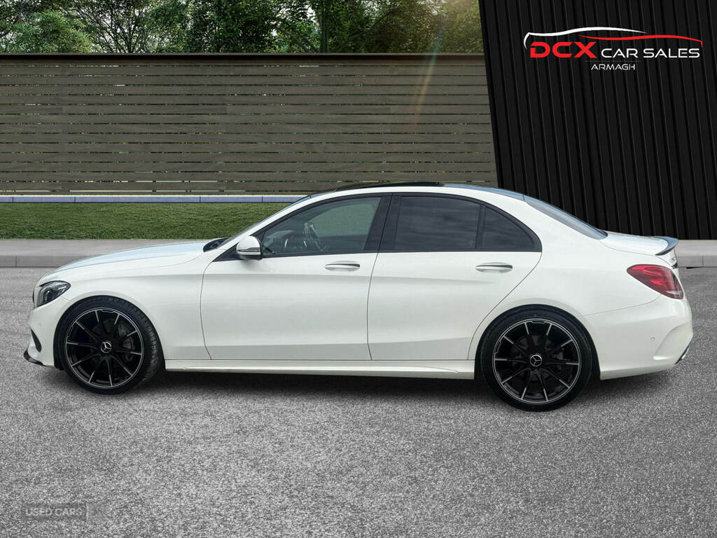 Mercedes-Benz C Class C220d Amg Line Premium 9G-tronic PY67COH White #5