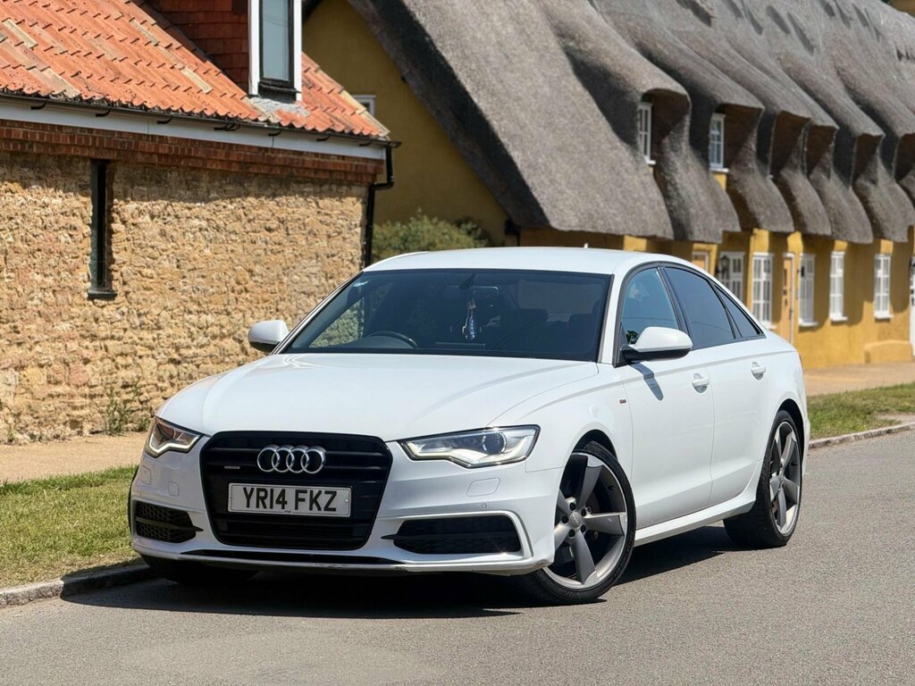 Audi A6 Saloon 3.0 Tdi V6 Black Edition S Tronic Quattro Euro 5 YR14FKZ White #3