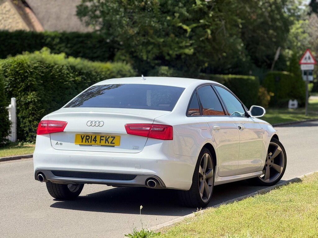 Audi A6 Saloon 3.0 Tdi V6 Black Edition S Tronic Quattro Euro 5 YR14FKZ White #4