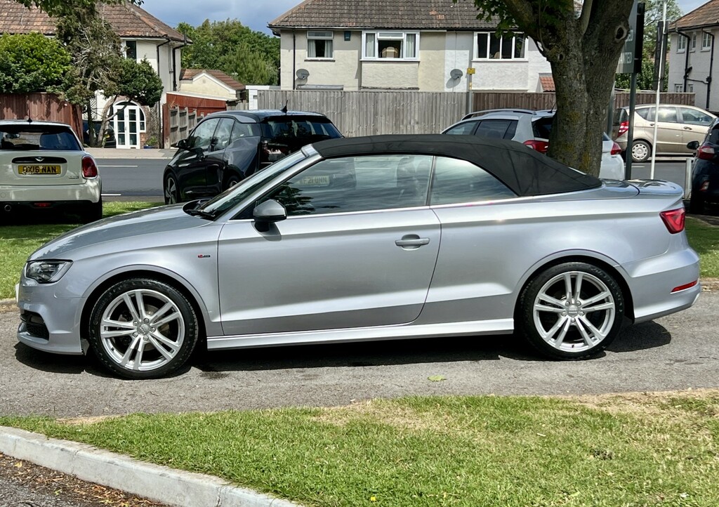 Audi A3 Cabriolet 1.6 Tdi S Line Silver #5