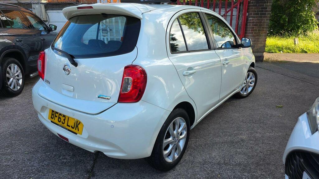 Nissan Micra 1.2 Dig-s Acenta Cvt Euro 5 Ss White #3
