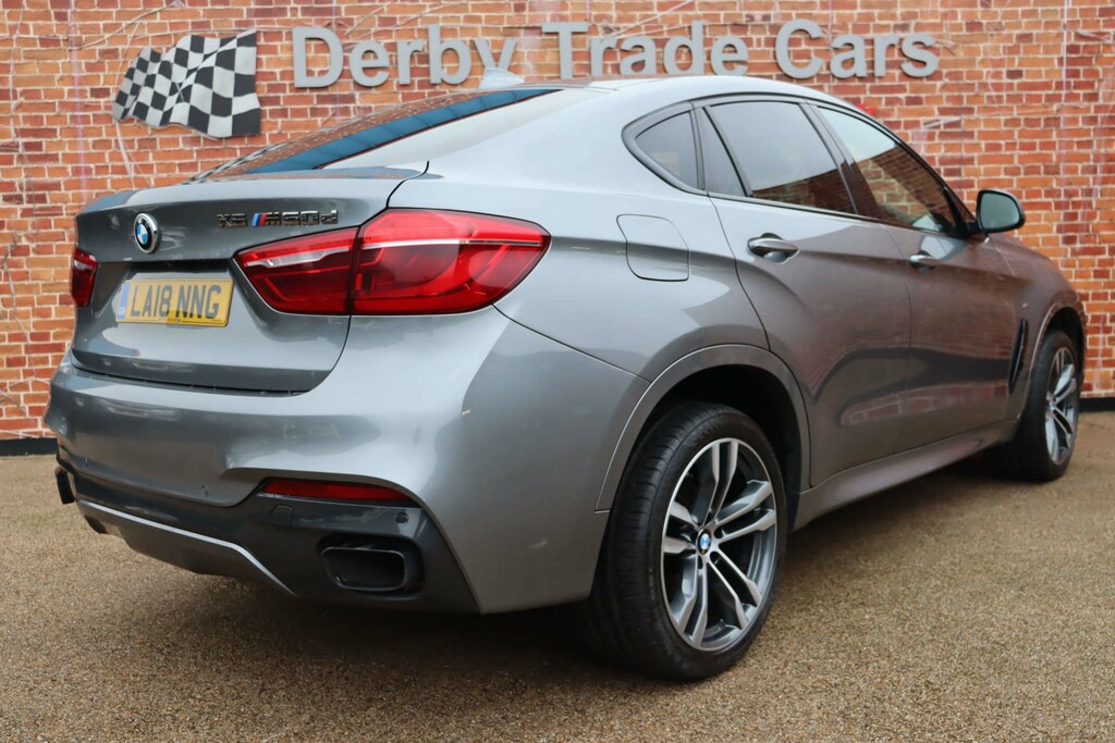 BMW X6 M50d Suv Xdrive Euro 6 Ss - Sat Nav LA18NNG Grey #4