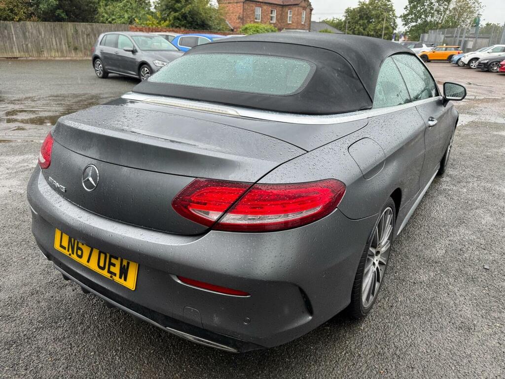 Mercedes-Benz C Class 2.1 C220d Amg Line Premium Plus Cabriolet G-tron LN67OEW Grey #5