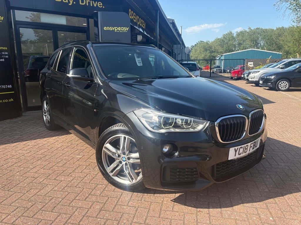 BMW X1 Xdrive 18D M Sport Step Estate YC18FBU Black