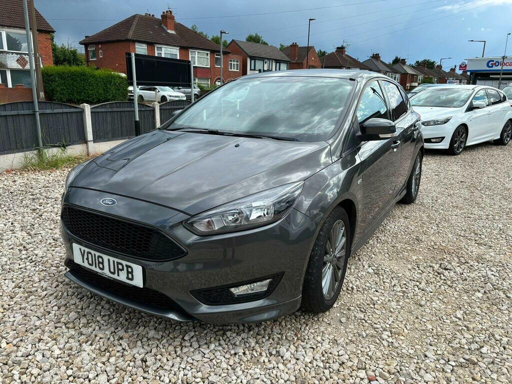 Ford Focus Hatchback 1.0T Ecoboost St-line Euro 6 Ss YO18UPB Grey #2