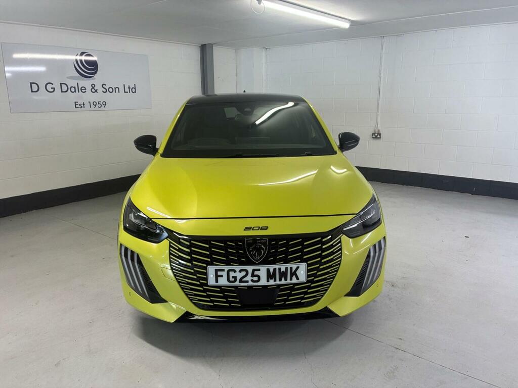Peugeot 208 Hatchback 1.2 Gt E-dsc6 Euro 6 Ss 202525 FG25MWK Yellow #2