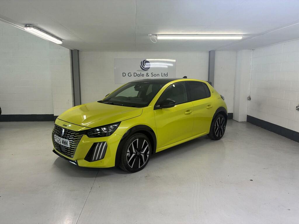 Peugeot 208 Hatchback 1.2 Gt E-dsc6 Euro 6 Ss 202525 Yellow