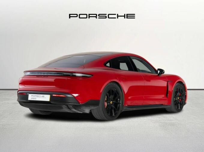 Porsche Taycan Performance Plus 93.4Kwh Gts 11Kw Charger NX23RSY Red #3