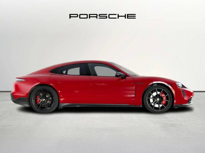 Porsche Taycan Performance Plus 93.4Kwh Gts 11Kw Charger NX23RSY Red #2