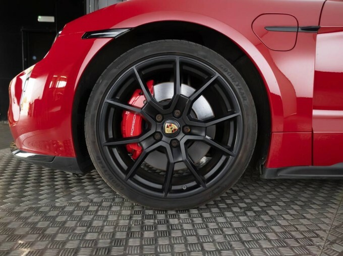 Porsche Taycan Performance Plus 93.4Kwh Gts 11Kw Charger NX23RSY Red #6