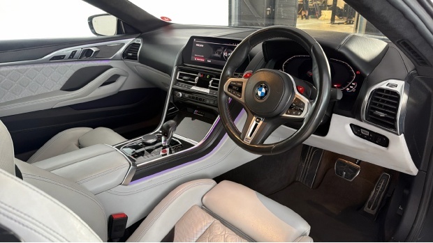 BMW M8 White White #6