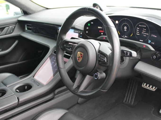 Porsche Taycan Performance Plus 93.4Kwh Turbo 11Kw Charger WM23VEX White #5