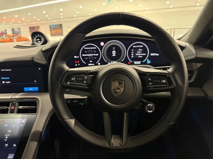 Porsche Taycan Turbo S White #37