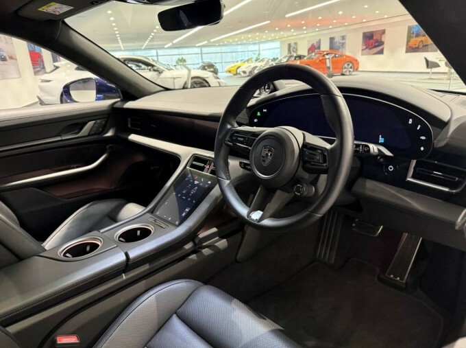 Porsche Taycan Turbo S White #8