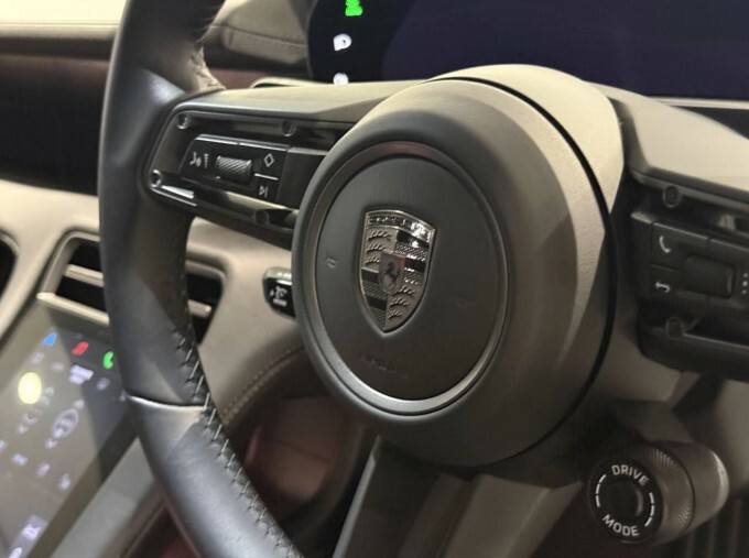 Porsche Taycan Turbo S White #10