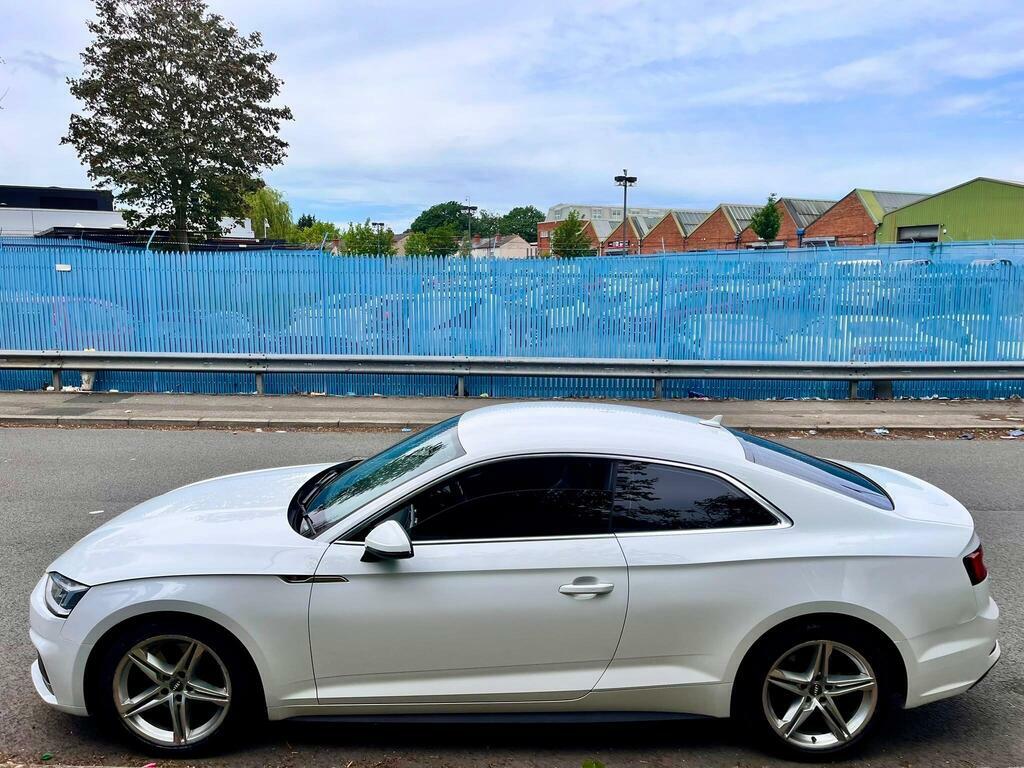 Audi A5 2.0 Tfsi 40 S Line S Tronic Euro 6 Ss VK68UUP White #5