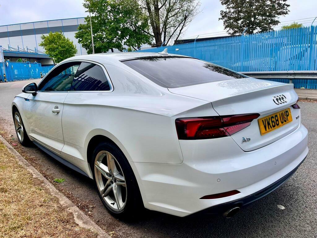 Audi A5 2.0 Tfsi 40 S Line S Tronic Euro 6 Ss VK68UUP White #4