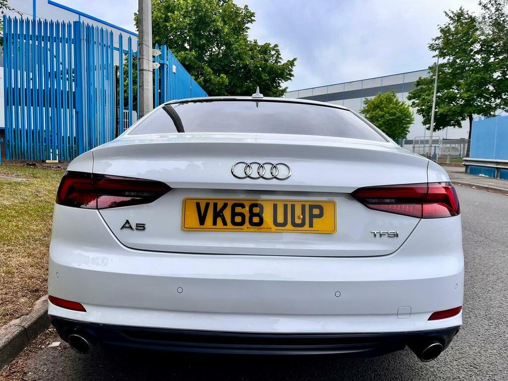 Audi A5 2.0 Tfsi 40 S Line S Tronic Euro 6 Ss VK68UUP White #6