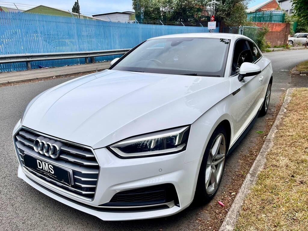Audi A5 2.0 Tfsi 40 S Line S Tronic Euro 6 Ss VK68UUP White #3