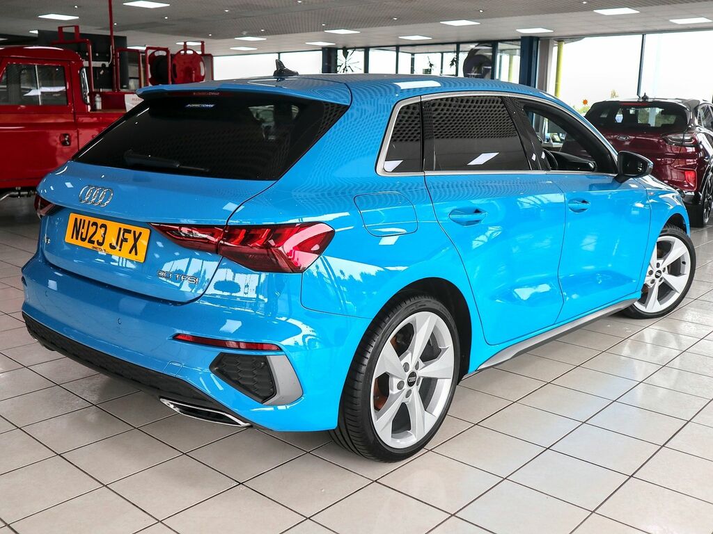 Audi A3 1.0 S Line 30 Tfsi NU23JFX Blue #6