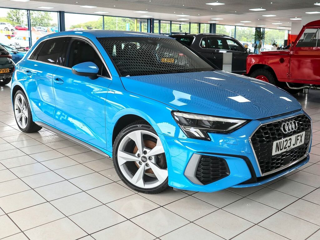 Audi A3 1.0 S Line 30 Tfsi NU23JFX Blue