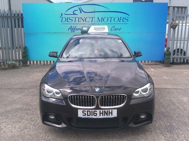 BMW 5 Series 520D M Sport Saloon SD16HNH Black #2