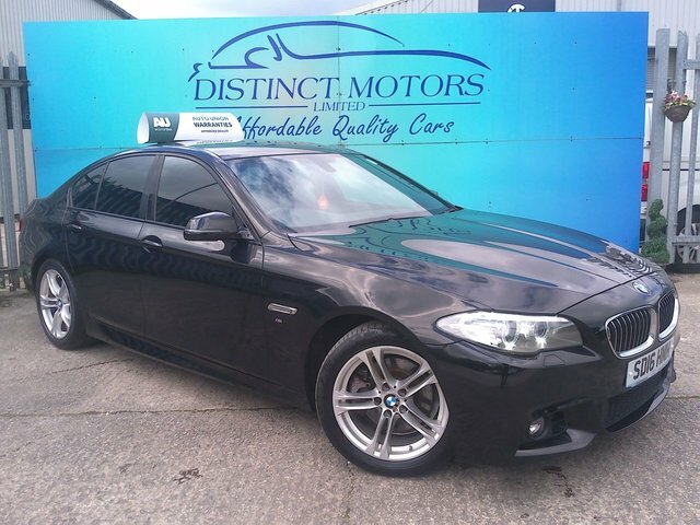 BMW 5 Series 520D M Sport Saloon Black